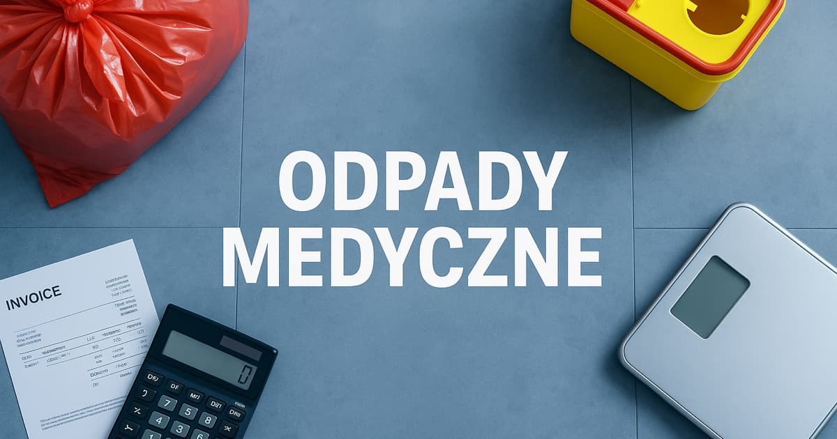 Koszty odbioru odpadów medycznych — pojemniki i faktura