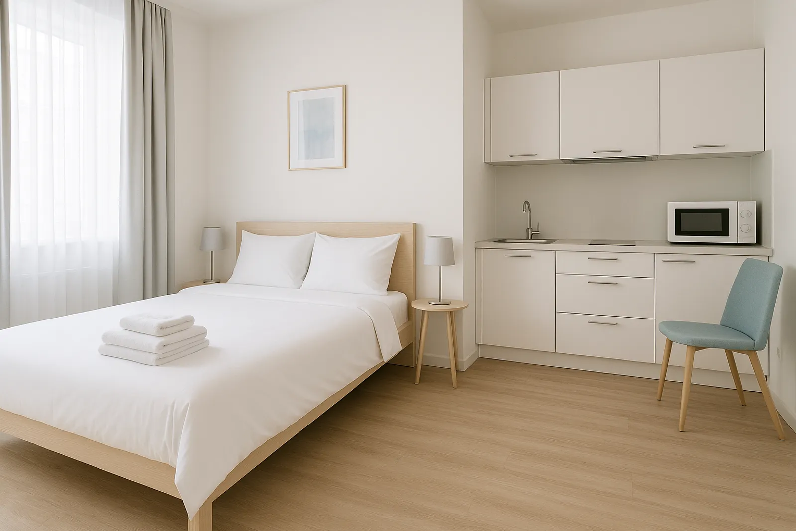 Apartamenty (najem krótkoterminowy) — wnętrze utrzymywane według planu higieny Reefa