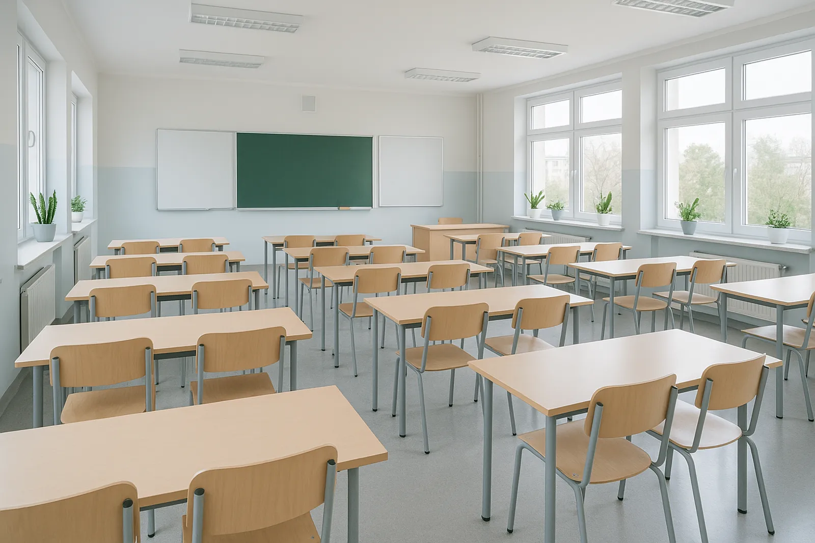 Szkoła / przedszkole — wnętrze utrzymywane według planu higieny Reefa