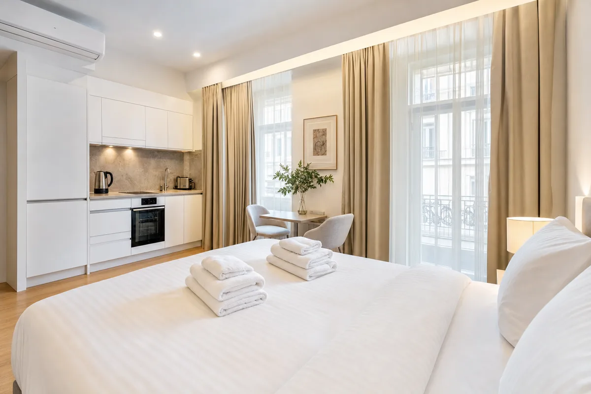 Apartament na wynajem krótkoterminowy przygotowany na przyjazd gości — sprzątanie apartamentów Airbnb i Booking.com, Reefa Kraków i Katowice